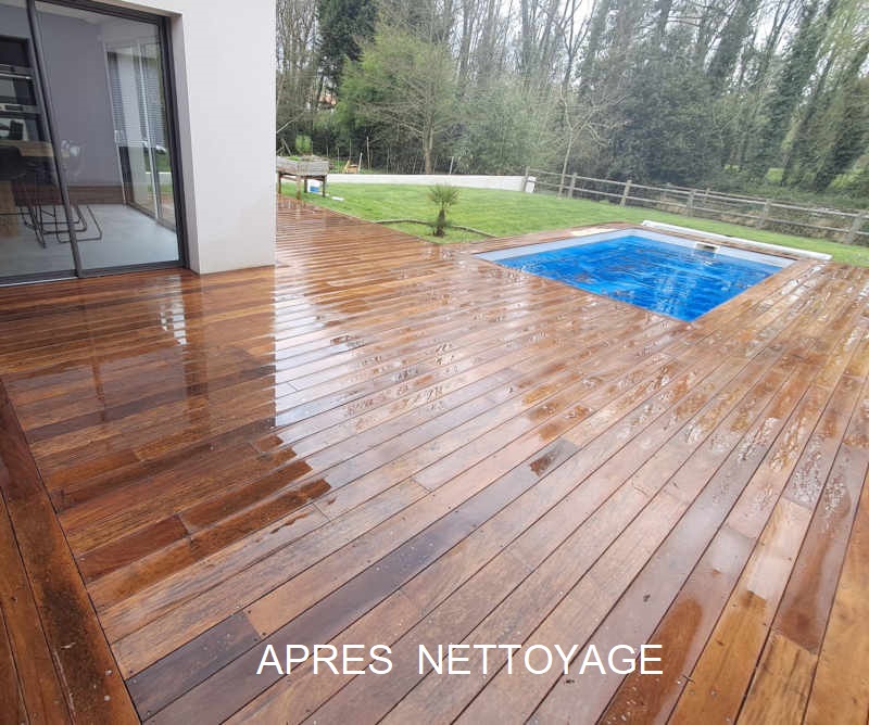 Nettoyage et entretien de terrasse bois : préservez la beauté de votre extérieur : APRÈS Nettoyage
